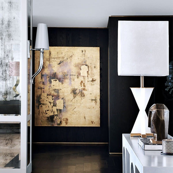 Gold Leaf, shown in a room for scale