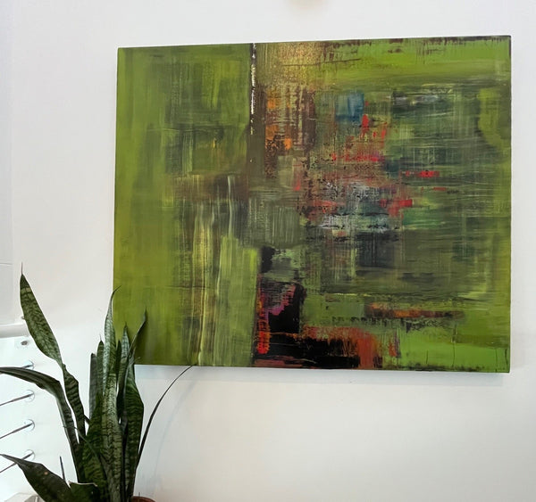 Verdant Field, shown in a room for scale